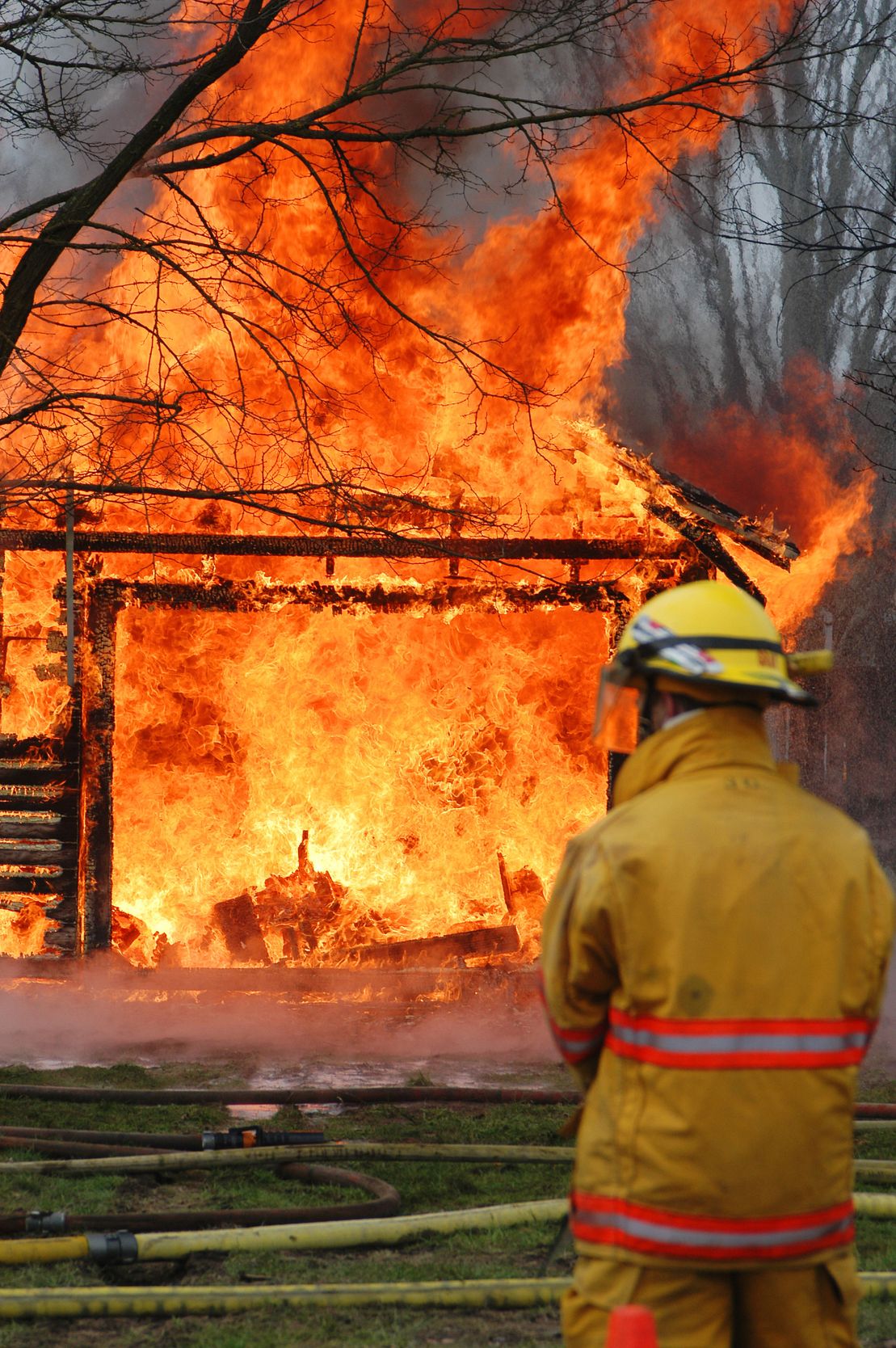 Putting out fire